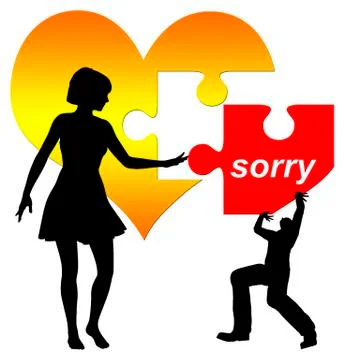 Sorry Concept Stock Illustration