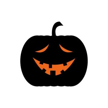 Sorry Face Jack O' Lantern Stock Illustration