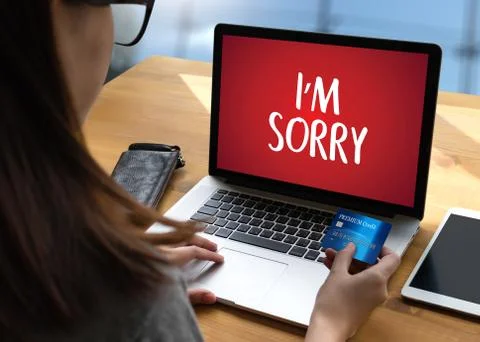 SORRY  Forgive Regret Oops Fail False Fault Mistake Regret Apologize Excuse F Stock Photos