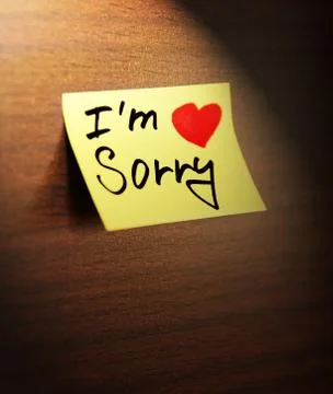 Sorry handwritten Stock Photos