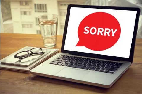 SORRY Foto stock