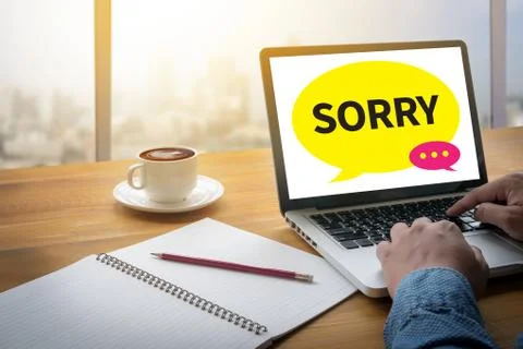 SORRY Foto stock