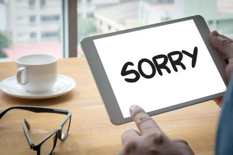 SORRY Foto stock
