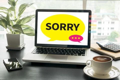 SORRY Foto stock