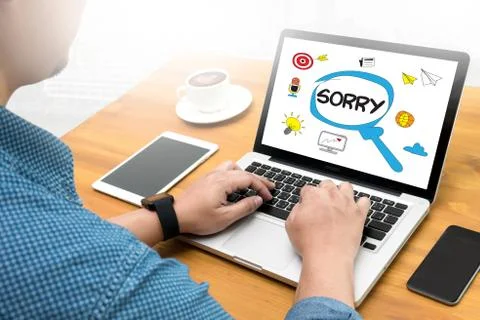 SORRY Foto stock