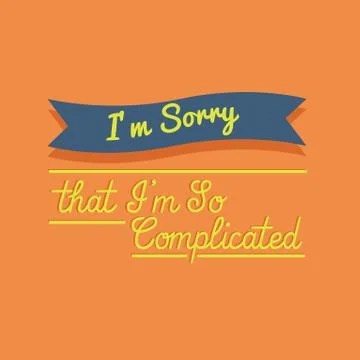 Sorry quote Stock Illustration