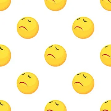 Sorry smiley pattern seamless vector Illustrazione stock