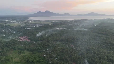 Sorsogon Flyover Sunset 2 Stock Footage 259685055