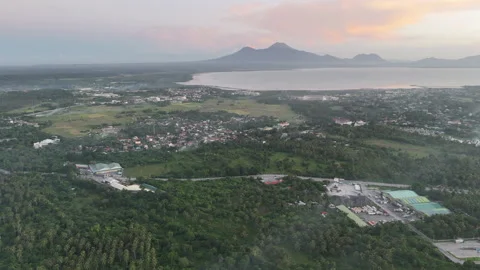 Sorsogon Flyover Sunset 3 Stock Footage 259688239