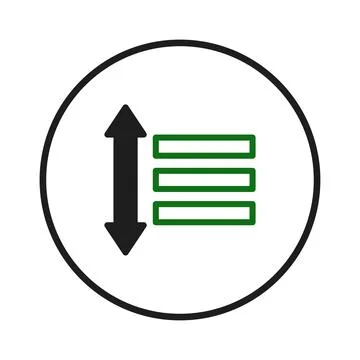 Sort and arrange items, symbolizing organization, ordering, and prioritizat.. Illustrazione stock