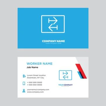 Sort business card design Free Stock Illustration