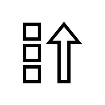 Sort Descending Icon  Stock Illustration