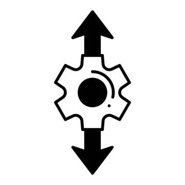 Sort Dualtone Icon Stock Illustration