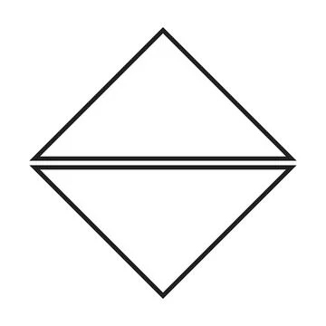 Sort flow chart Shape element for process layout diagram illustration for b.. Stock Illustration