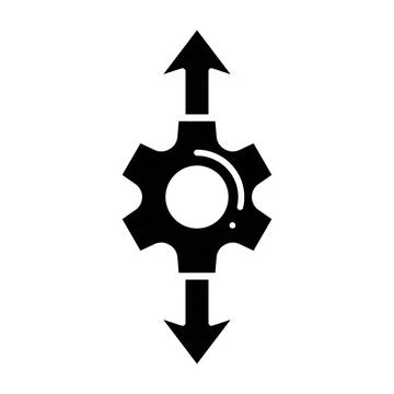 Sort Glyph Icon Stock Illustration