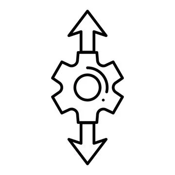 Sort Line Icon Stock Illustration