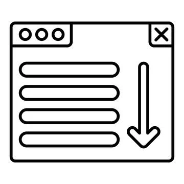 Sort Line Icon 스톡 일러스트