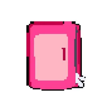 Sort packing cube pixel art vector illustration Stock Illustration
