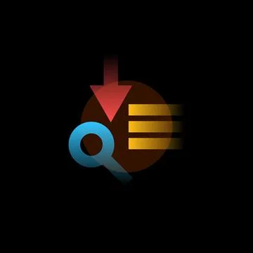 Sort. Vector icon in gradient style. Editable illustration Stock Illustration