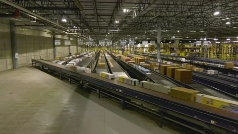 Sortation System Merge Stock Footage 170022104