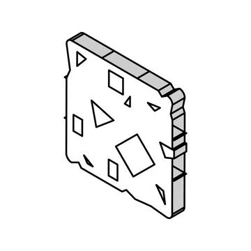 Sorted garbage cube isometric icon vector illustration Stock Illustration