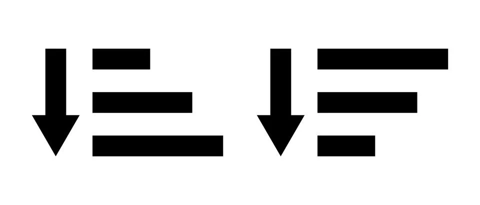 Sorted icon set. Stock Illustration