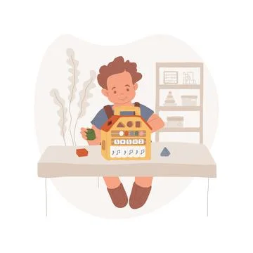 Sorter toy isolated cartoon vector illustration. 库存插图