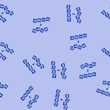 Sorting algorithm glyph vector seamless pattern Stock Illustration