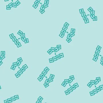 Sorting algorithm line vector seamless pattern Illustrazione stock