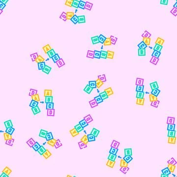 Sorting algorithm vector seamless pattern イラスト素材