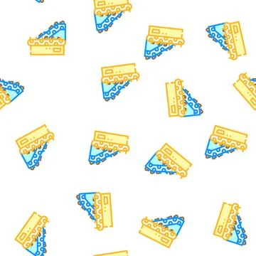 Sorting belt conveyor vector seamless pattern Illustrazione stock