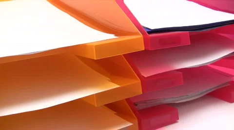 Sorting Documents - Time Lapse Video stock 377418