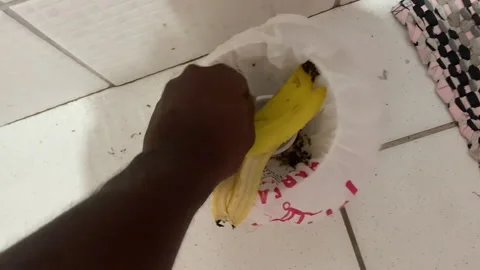 Sorting food waste Stock Footage 262823632