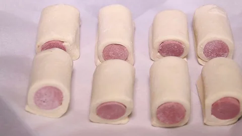 Sorting Of Frozen Pastry Stock Footage 71424211