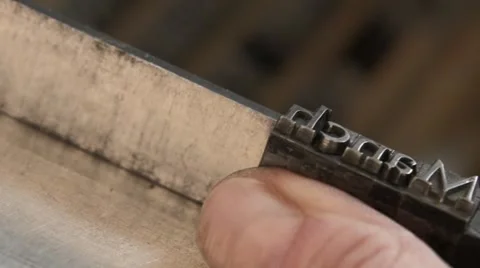 Sorting lead letters close up 動画素材 59185120