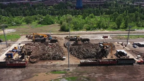 Sorting of metal waste Stock Footage 227773810