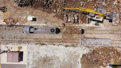 Sorting of metal waste Stock Footage 227942206