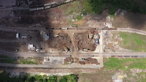 Sorting of metal waste Stock Footage 228084135