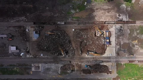 Sorting of metal waste_0344.2 Stock Footage 228085956
