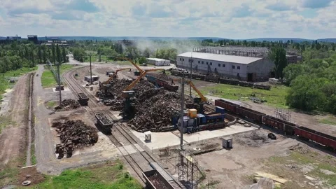 Sorting of metal waste_0350.1 Stock Footage 228092874