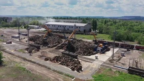 Sorting of metal waste_0350.2 Stock Footage 228092999