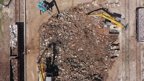 Sorting of metal waste_0351.2 Stock Footage 228095594