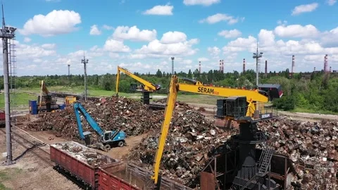 Sorting of metal waste_0354.2 Stock Footage 228100947