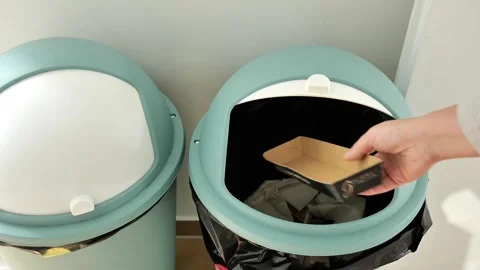 Sorting paper for recycling. Zero waste Stock Footage 255389376