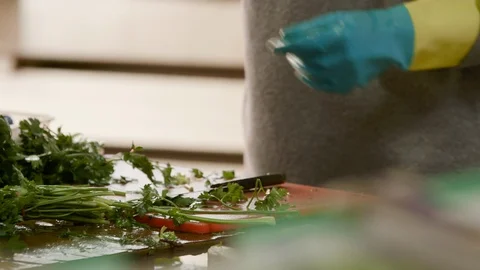 Sorting parsely Stock Footage 90407576