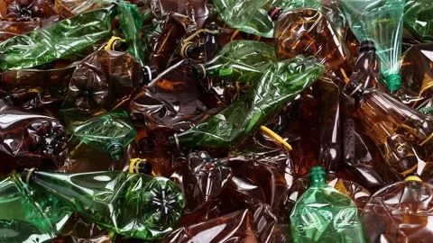 Sorting plastic bottles for recycling. Plastic Waste Management, Sorted 库存影片 293511460