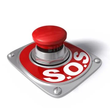 SOS Button Stock Illustration