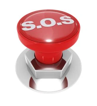 Sos button Stock Illustration