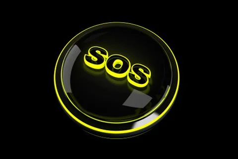 SOS Button Illustrazione stock