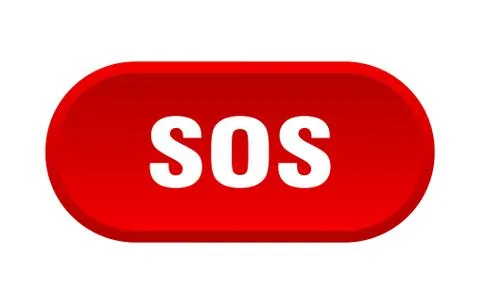 Sos button. sos rounded red sign. sos Stock Illustration